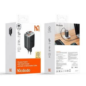 Mcdodo CH-4281 40W GaN Şarj Adaptörü Dahili Geri Çekilebilir Kablolu - Görsel 6