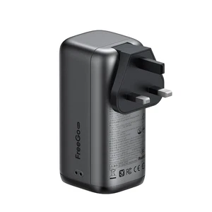 Mcdodo MC-8501 FreeGo 45W 3'ü 1 Arada 10000mAh Dahili Geri Çekilebilir Type-C Kablo, AC Prize Takılabilir Şarj Adaptörlü Powerbank Siyah(Universial Priz Uçları) - Görsel 17