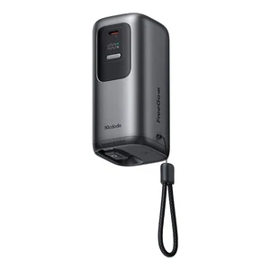 Mcdodo MC-8501 FreeGo 45W 3'ü 1 Arada 10000mAh Dahili Geri Çekilebilir Type-C Kablo, AC Prize Takılabilir Şarj Adaptörlü Powerbank Siyah(Universial Priz Uçları) - Görsel 11