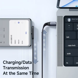 Mcdodo CA-3361 65W PD Type-C to Type-C Ultra İnce Örgülü Şarj ve Data L Kablo 1.8m - Görsel 8
