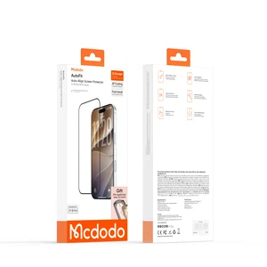 Mcdodo PF-2241 iPhone 18 Pro Max Uyumlu Kolay Otomatik Hizalama Aparatlı Temperli Cam Ekran Koruyucu - Görsel 2