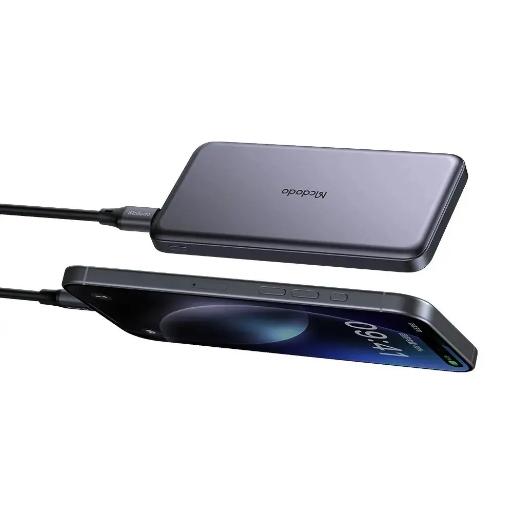 MCDODO MC-3781 20W 10.000MAH METAL ULTRA İNCE POWERBANK- SİYAH - Görsel 3