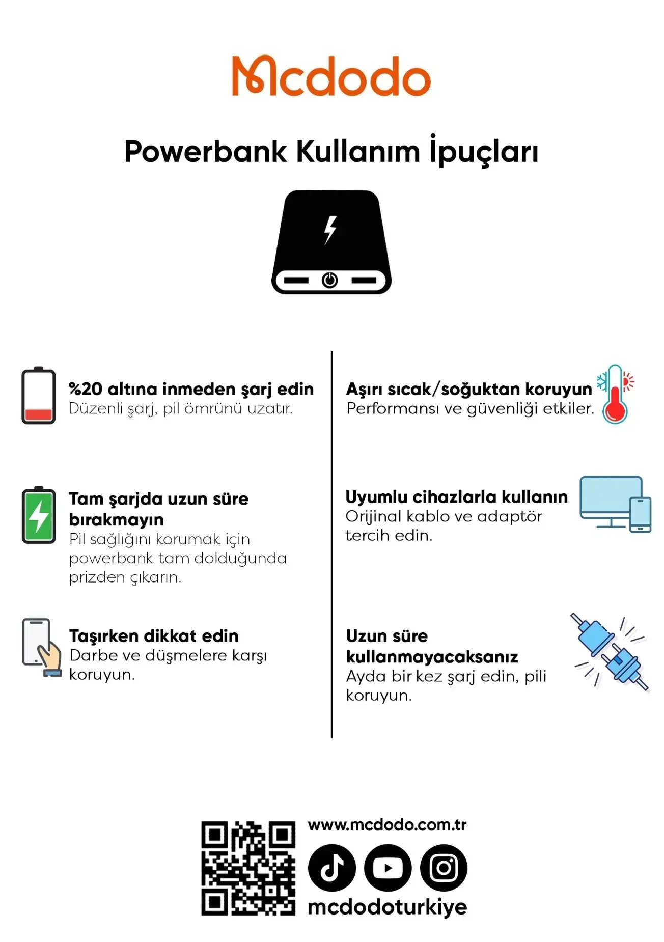 MCDODO MC-3781 20W 10.000MAH METAL ULTRA İNCE POWERBANK- SİYAH - Görsel 9