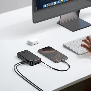 Mcdodo MC-3870 10000mAh 30w A+c Dijital Göstergeli Powerbank (Dahili Type-c Geri Çekilebilir Kablo) - Görsel 5