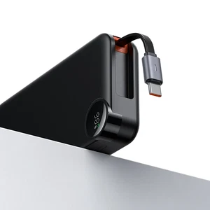 Mcdodo MC-3870 10000mAh 30w A+c Dijital Göstergeli Powerbank (Dahili Type-c Geri Çekilebilir Kablo) - Görsel 3
