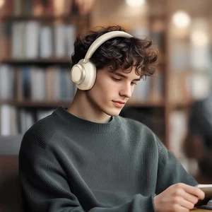Mcdodo HP-5821 T03 Serisi Anc Doubly-fed Bluetooth Kulak Üstü Kulaklık Beyaz - Görsel 7