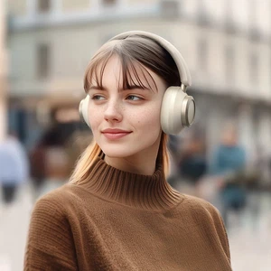 Mcdodo HP-5821 T03 Serisi Anc Doubly-fed Bluetooth Kulak Üstü Kulaklık Beyaz - Görsel 2