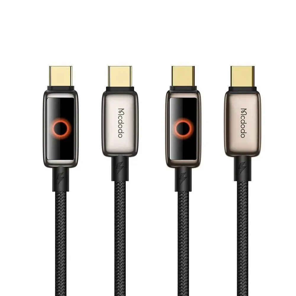 MCDODO CA-6681 100 W TYPE-C TO TYPE-C NEFES ALAN IŞIK GÖSTERGELİ PREMİUM KABLO 1.2M - Görsel 4