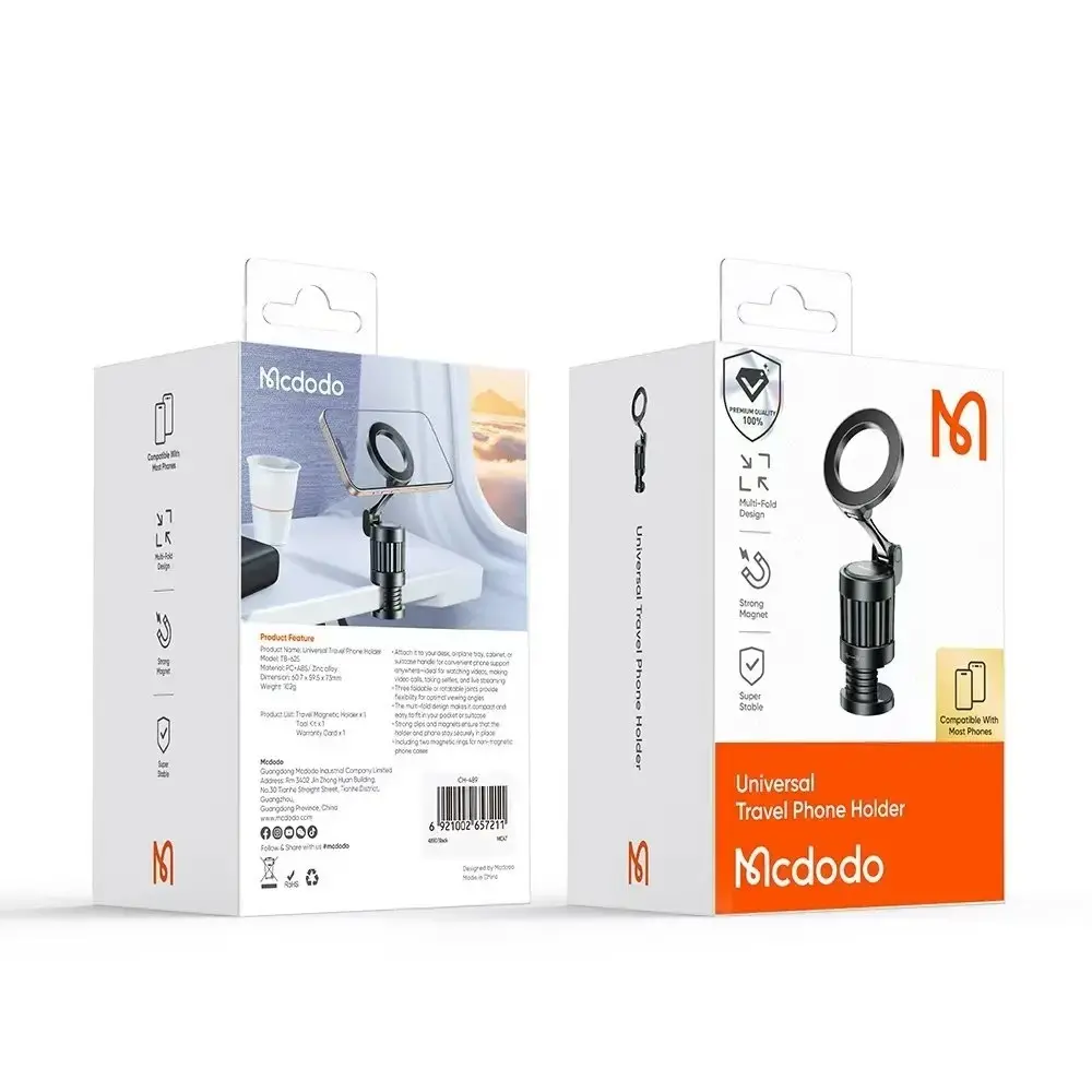 MCDODO TB-6250 TELEFON TUTUCU SİYAH - Görsel 4