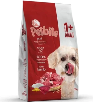 PETBİTE YETİŞKİN KUZULU KÖPEK MAMASI 15 KG - Görsel 1