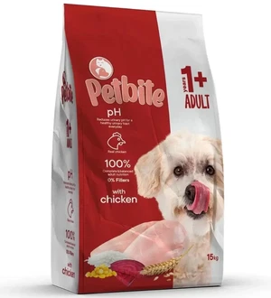 PETBİTE YETİŞKİN TAVUKLU KÖPEK MAMASI 15 KG - Görsel 1
