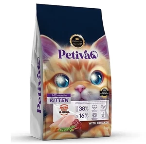 Petiva Yavru Tavuklu Kedi Maması 3 kg - Görsel 1