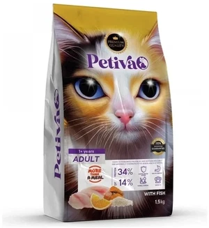 Petiva Yetişkin Balıklı Kedi Maması 1.5 kg - Görsel 1