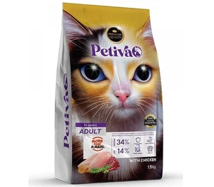 Petiva Yetişkin Tavuklu Kedi Maması 1.5 kg - Görsel 1