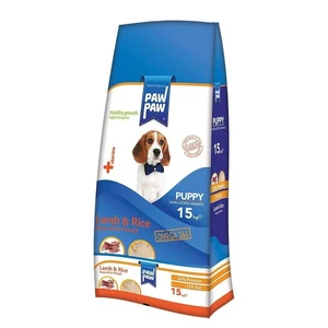 PAW PAW YAVRU KÖPEK MAMASI KUZU ETLİ PRİNÇLİ 15KG - Görsel 1