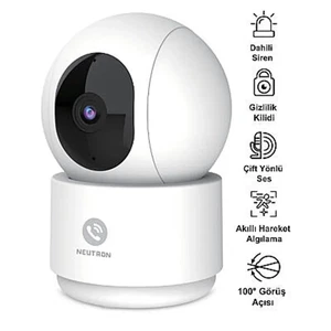 NEUTRON NTL-IP15-3MP İÇ MEKAN PAN/TİLT Wİ-Fİ KAMERA - Görsel 2
