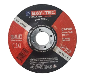 BAY-TEC ÇAPAK ALMA TAŞLAMA 115X6.4X22MM - Görsel 1