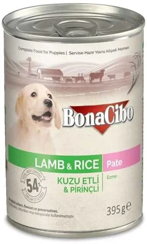 YAŞ MAMA YAVRU KÖPEK KUZU-PİRİNÇLİ EZME KONSERVE 395 GR - Görsel 1