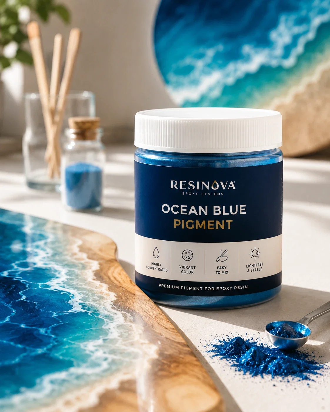 Ocean Blue Pigment - Görsel 1