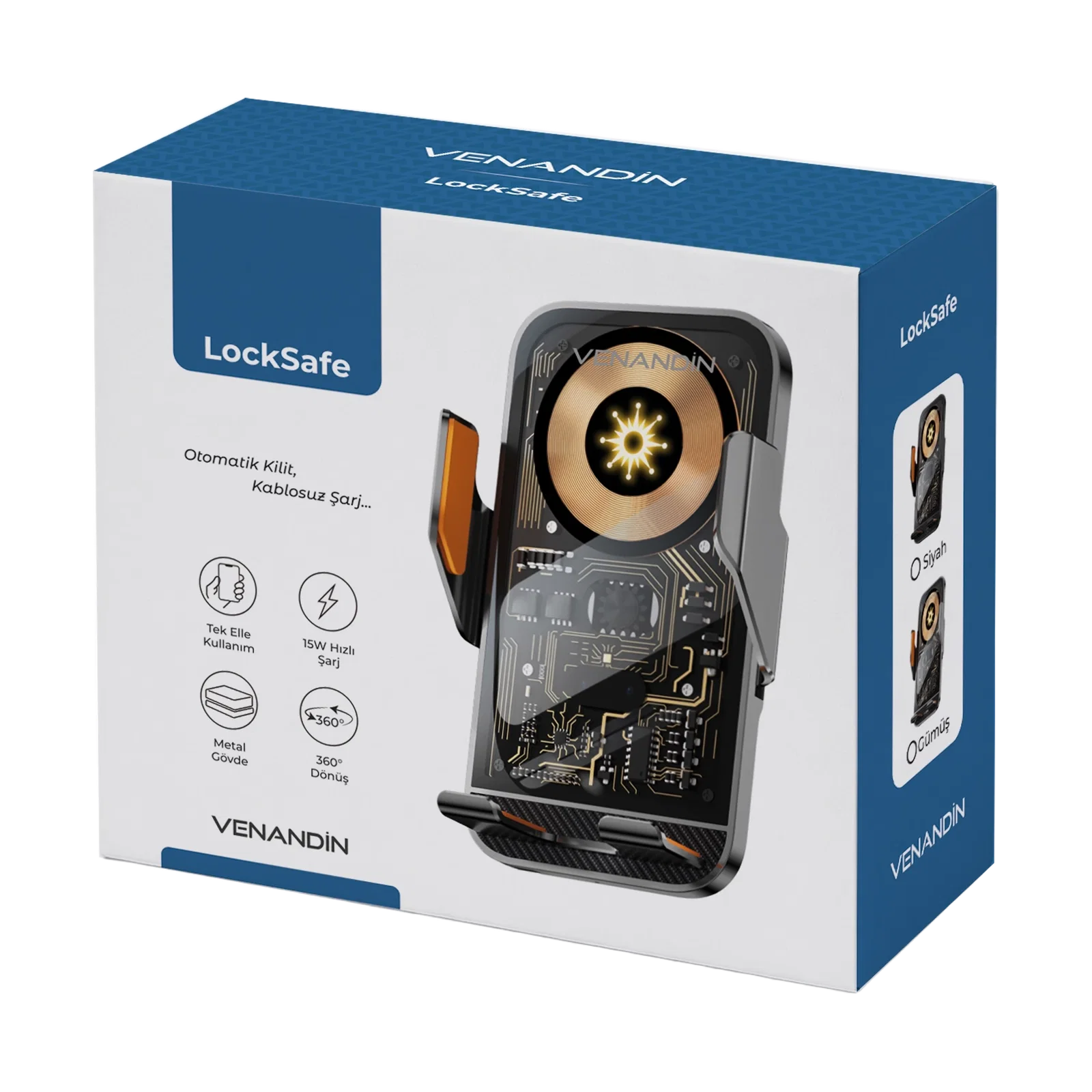 VENANDİN OPX-2010 LOCKSAFE  KABLOSUZ ARAÇ ŞARJI - Görsel 5