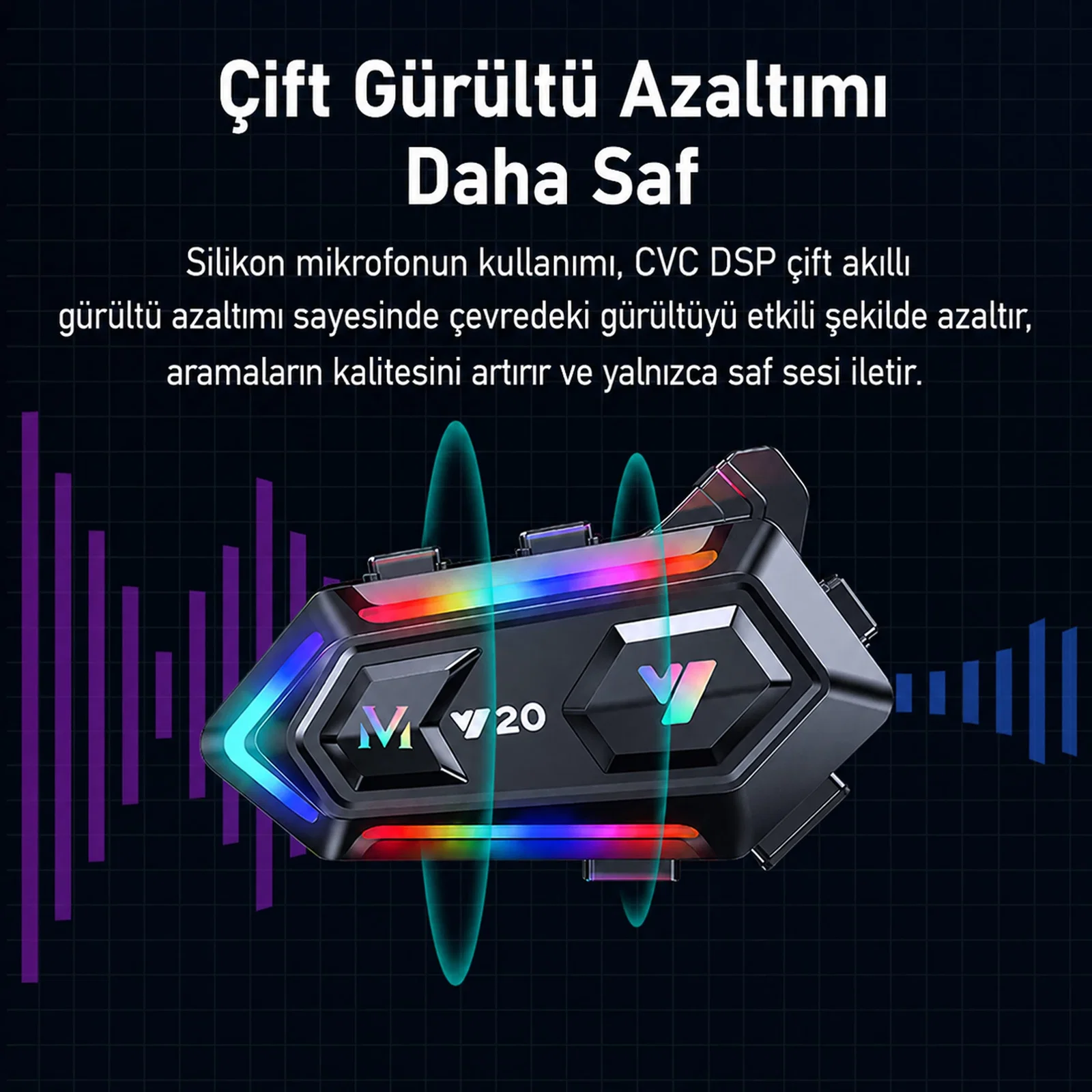 KATJMER Y20 İNTERCOM MOTORCU KULAKLIĞI - Görsel 3