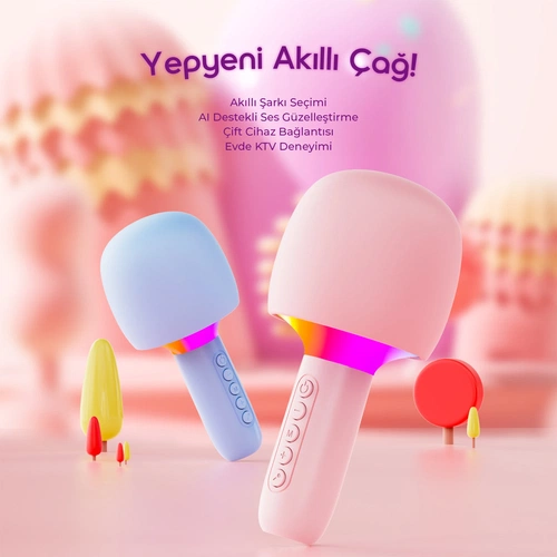 VENANDİN SPGMC-001 VN/GM-001 GlowMic KARAOKE MİKROFON - Görsel 2
