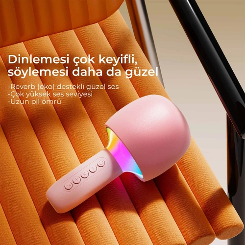 VENANDİN SPGMC-001 VN/GM-001 GlowMic KARAOKE MİKROFON - Görsel 3