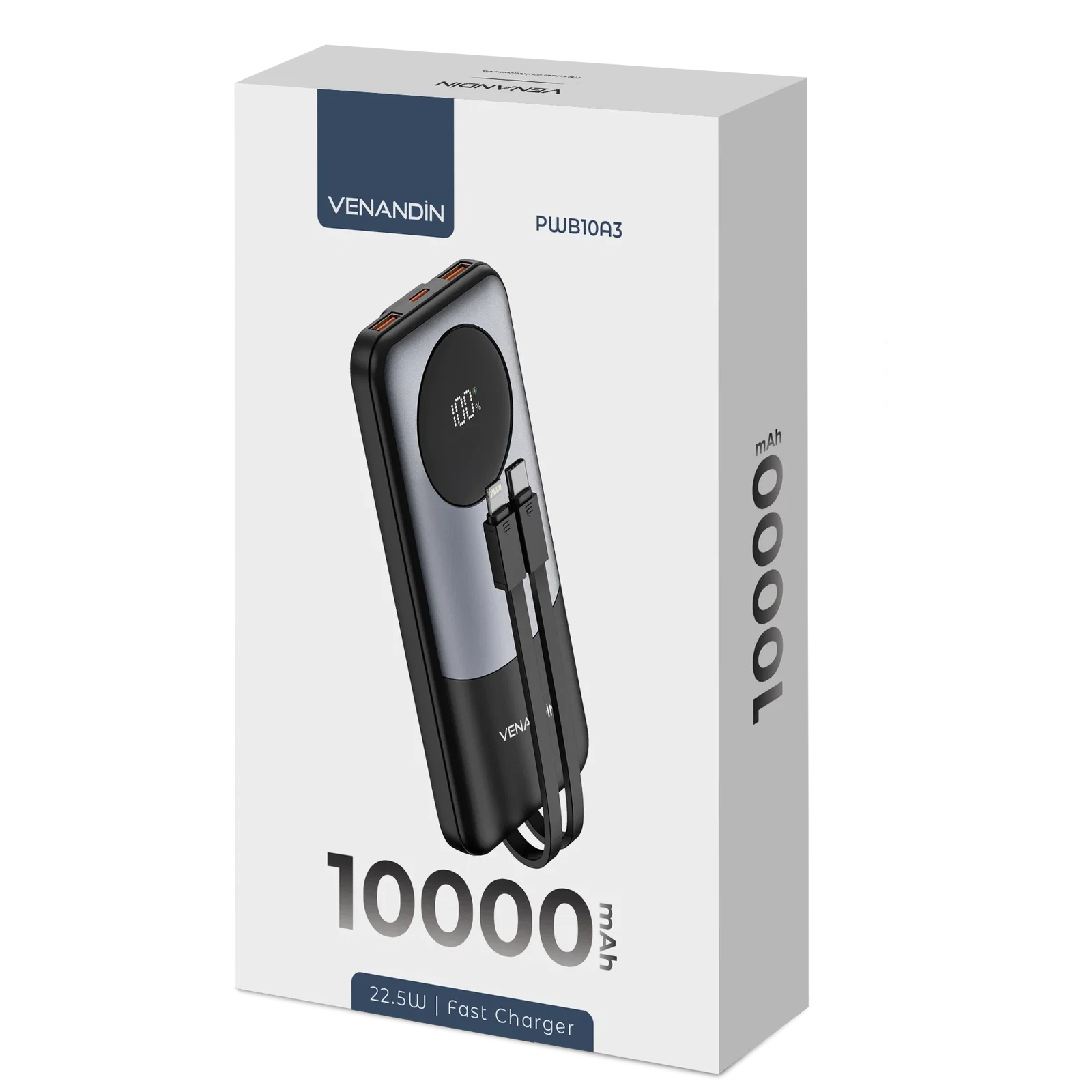 VENANDİN PWB10A3 22,5W 10,000MAH POWERBANK - Görsel 5