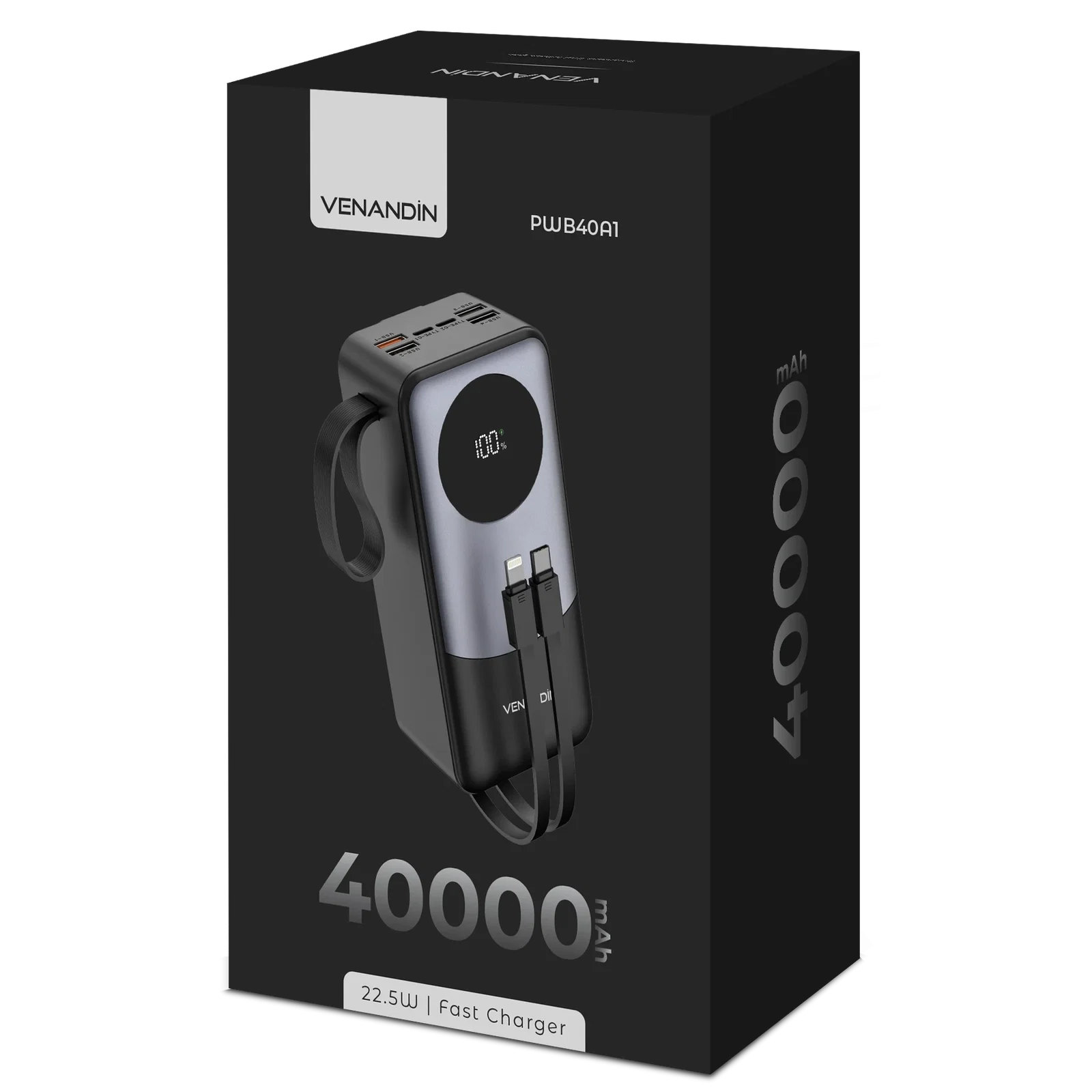 VENANDİN PWB40A1 22,5W 40,000MAH POWERBANK - Görsel 5