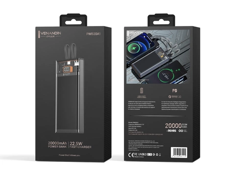 VENANDİN PWB20A1 22,5W 20,000MAH POWERBANK - Görsel 1