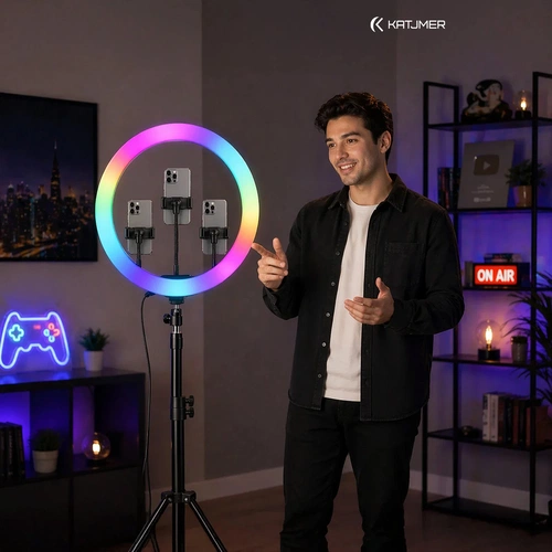 KATJMER MJ26 10inç RGB RİNG LİGHT - Görsel 4