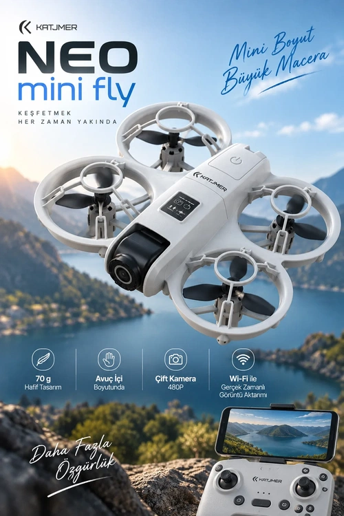 KATJMER S11 NEO MİNİ FLY DRONE - Görsel 1