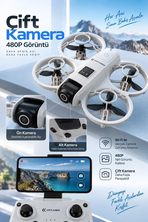 KATJMER S11 NEO MİNİ FLY DRONE - Görsel 2