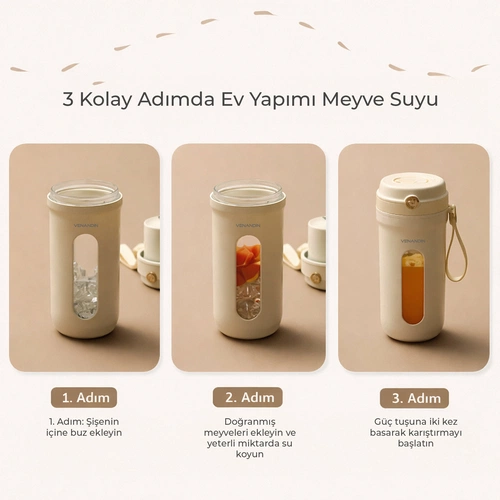 VENANDİN BLBDC-001 Blendic Taşınabilir Şarjlı Blender - Görsel 2