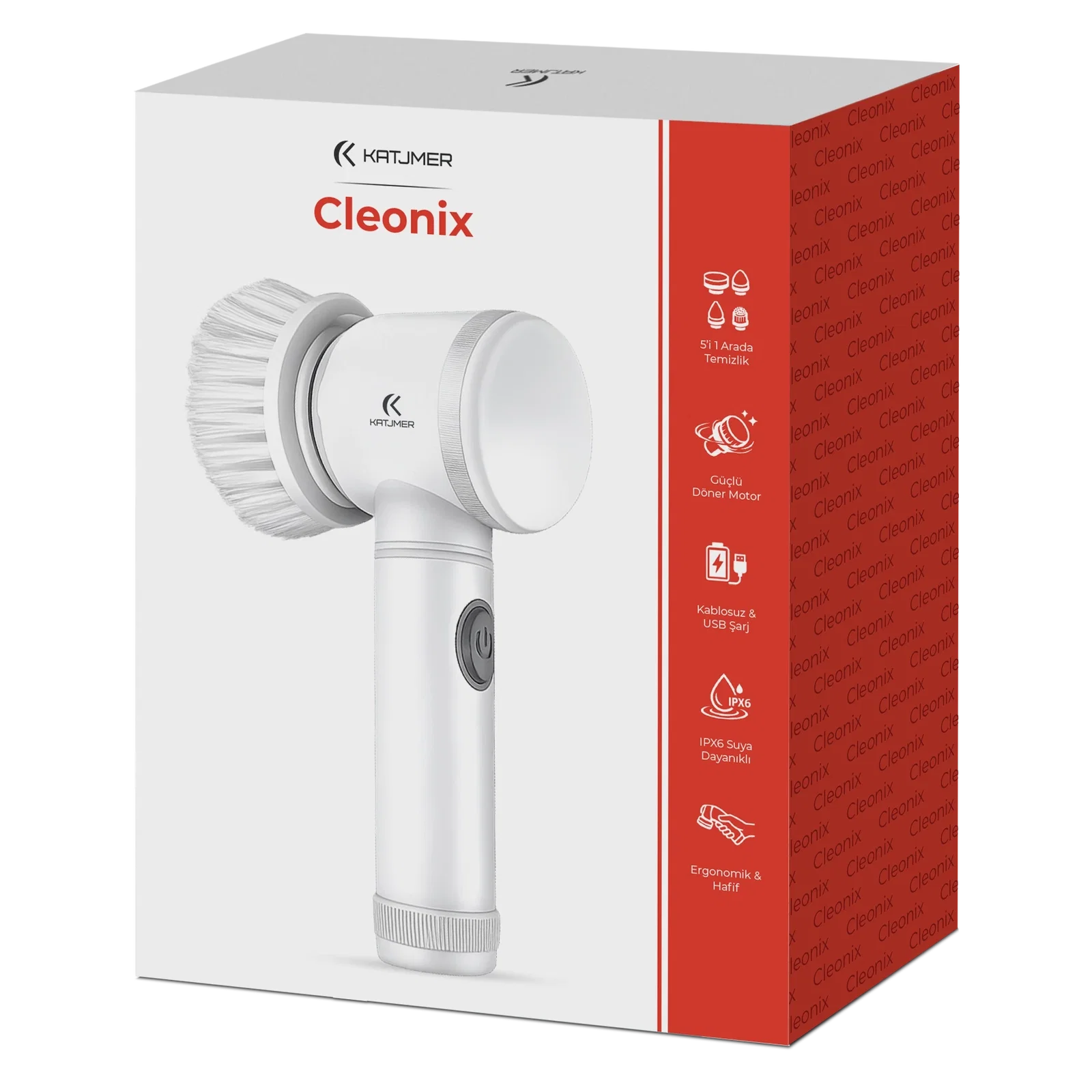 KATJMER KJ/CL-001 Cleonix Elektrikli Temizlik Fırçası - Görsel 5
