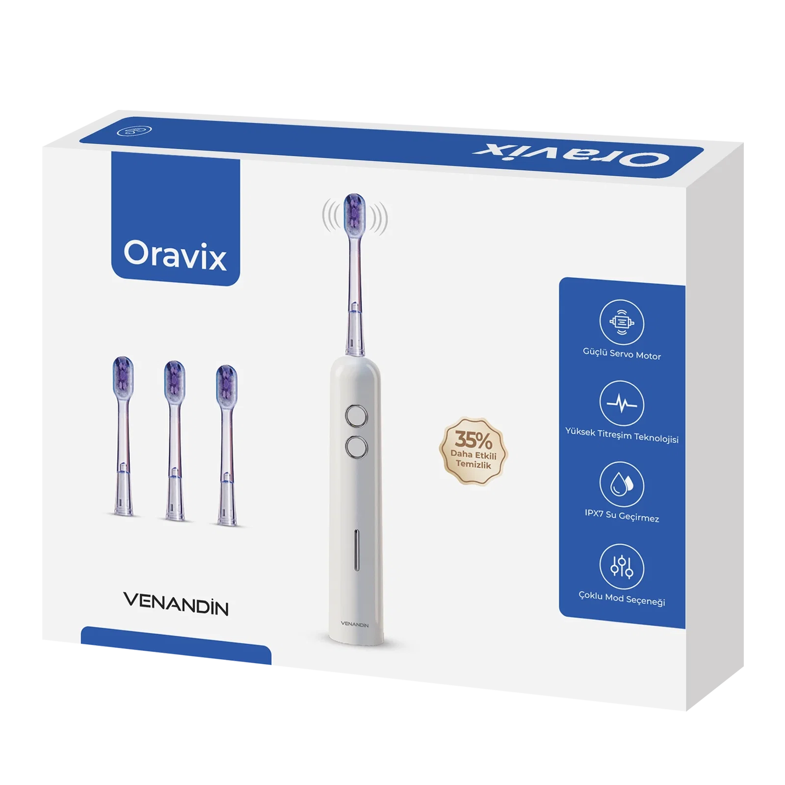 VENANDİN VN/RV-001 Oravix Elektrikli Diş Fırçası - Görsel 5