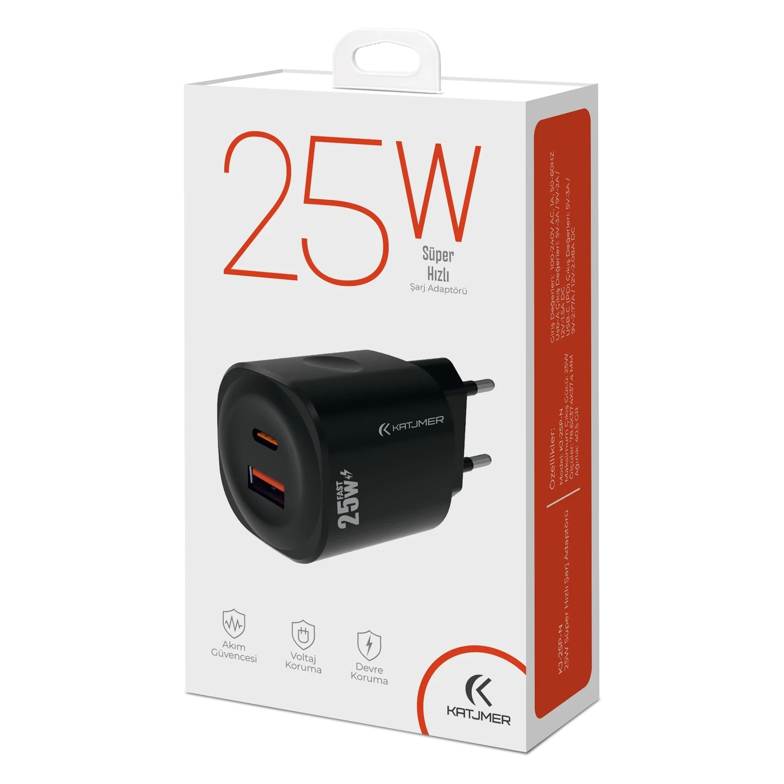 KATJMER KJ-25P-N PD 25W ŞARJ ADAPTÖRÜ - Görsel 4