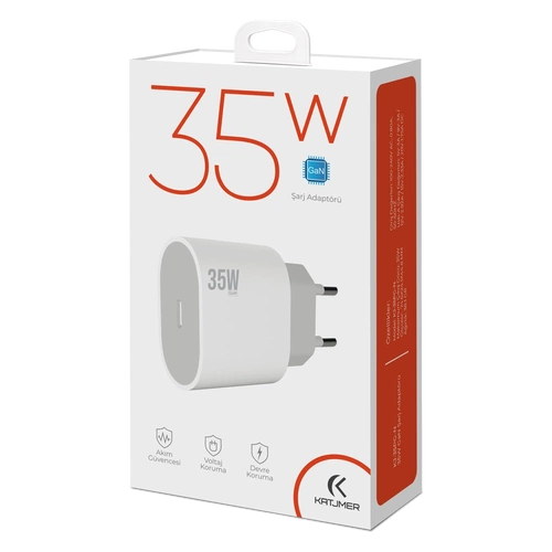 KATJMER KJ-35PG-N GAN PD 35W ŞARJ ADAPTÖRÜ - Görsel 3