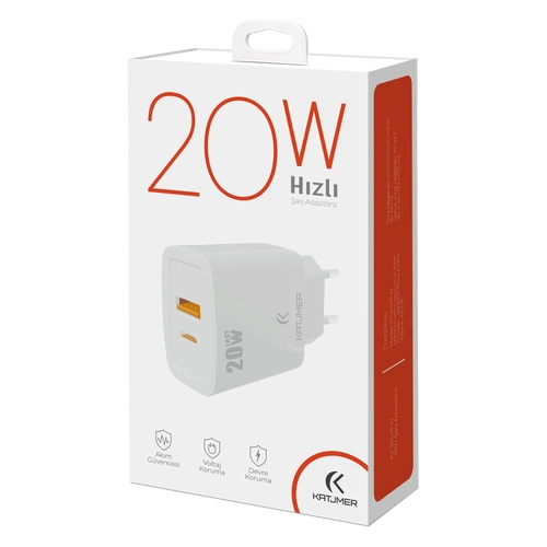 KATJMER KJ-20UP-N USB-PD 20W ŞARJ ADAPTÖRÜ - Görsel 4