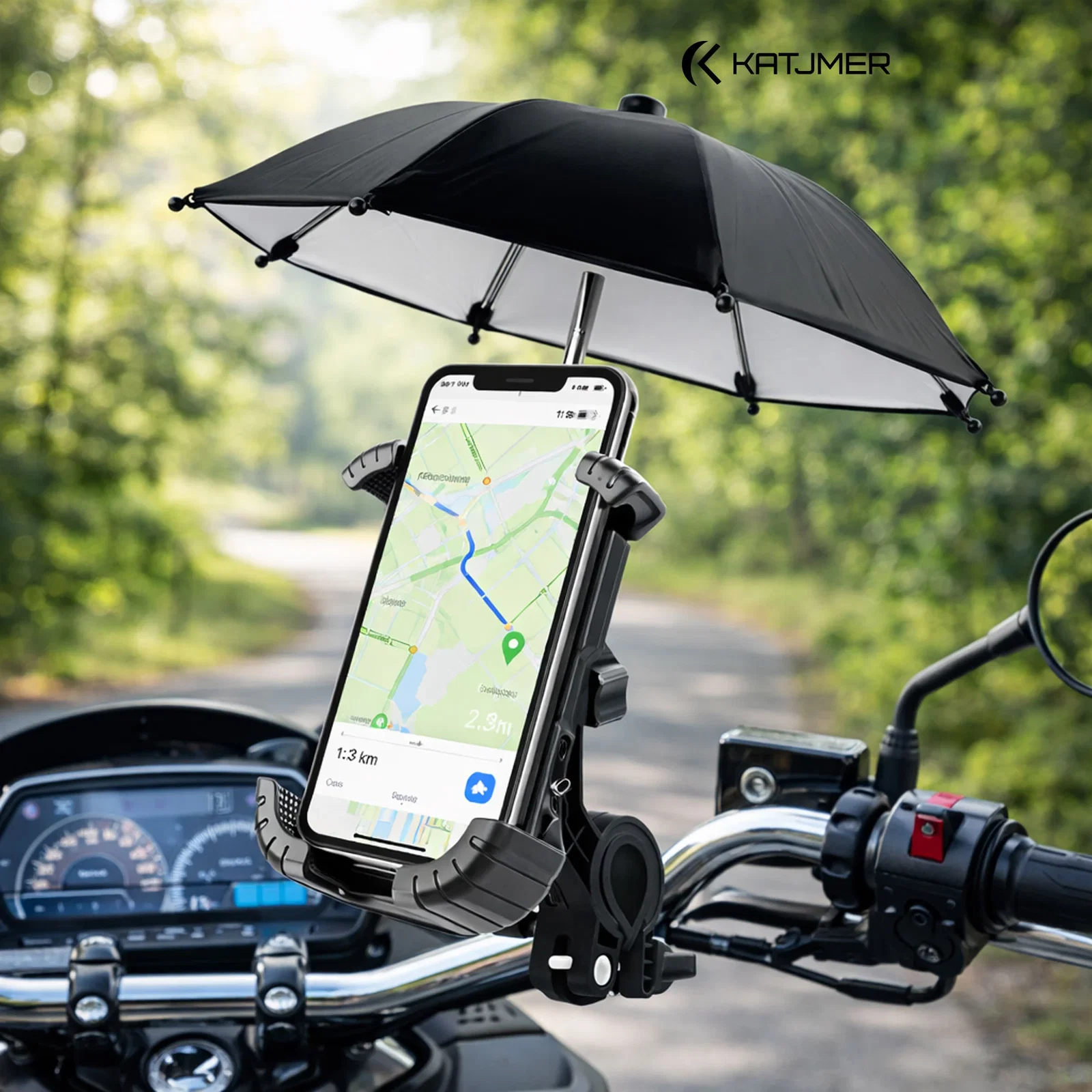 KATJMER NVR-4070 MOTORSİKLET TELEFON TUTUCU - Görsel 3