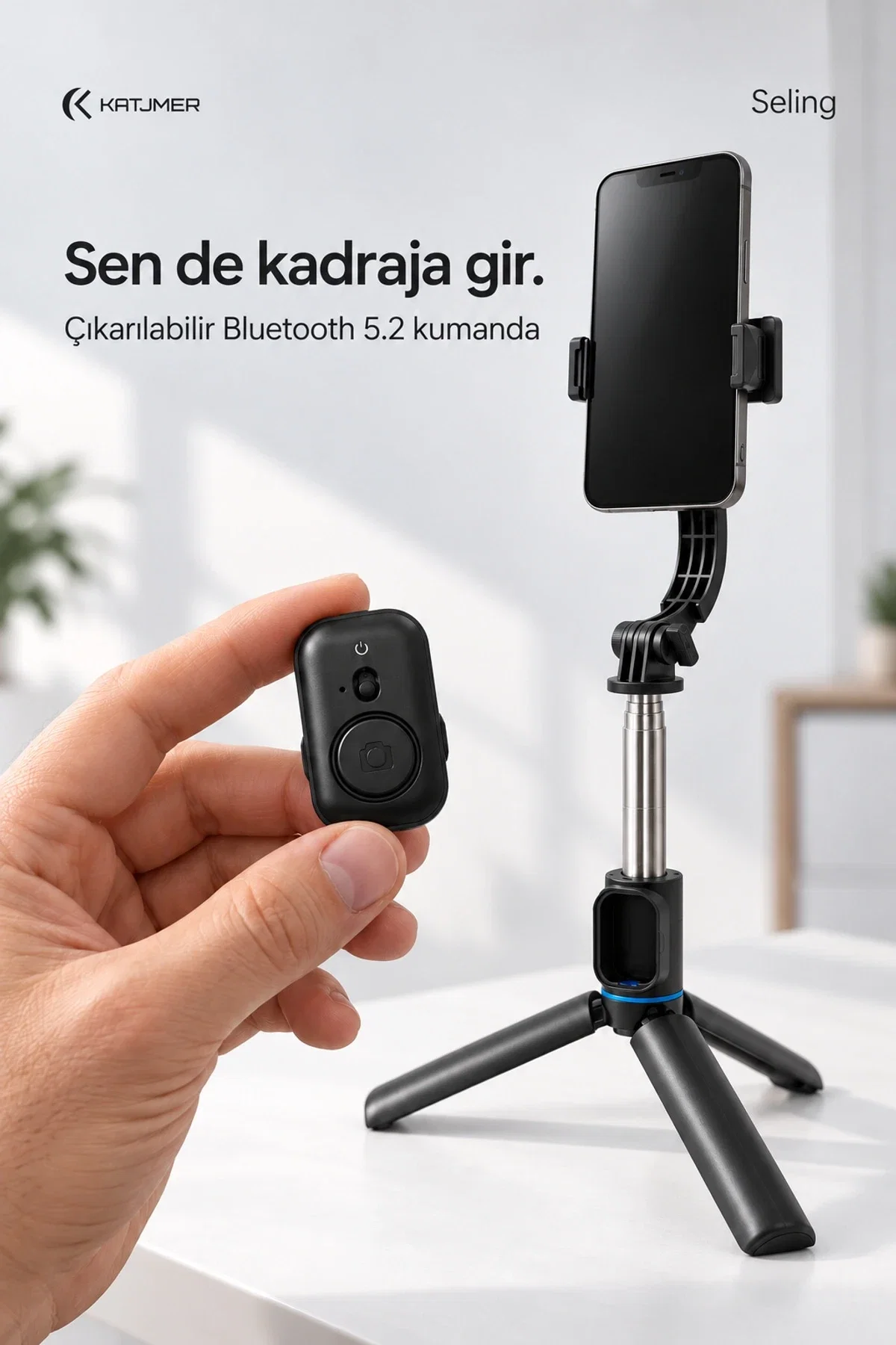 KATJMER CR2032 SELİNG C01 STABLE TRİPOD - Görsel 1