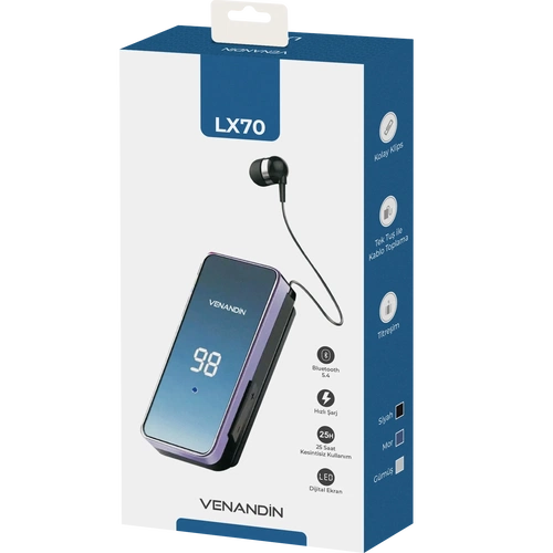 VENANDİN LX70 MAKARALI Bluetooth Kulaklık - Görsel 5