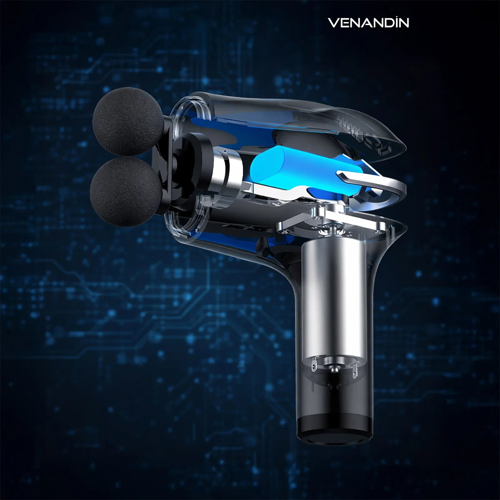VENANDİN MSPF-001 POWER FLEX HB-011 ÇİFT BAŞLI MASAJ ALETİ B11 - Görsel 4