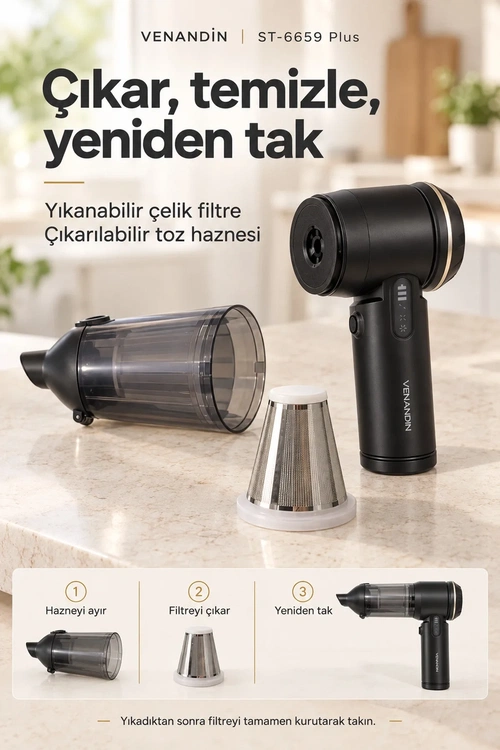 VENANDİN ST-6659 PLUS ARAÇ VAKUMLU SÜPÜRGE - Görsel 12