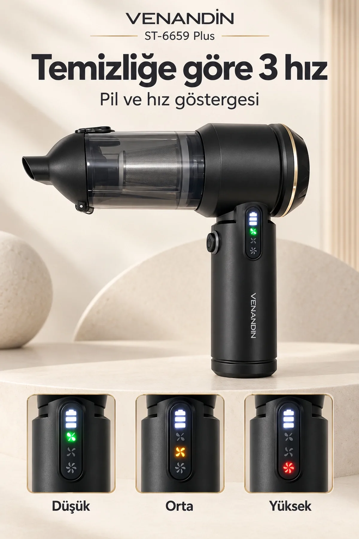 VENANDİN ST-6659 PLUS ARAÇ VAKUMLU SÜPÜRGE - Görsel 6