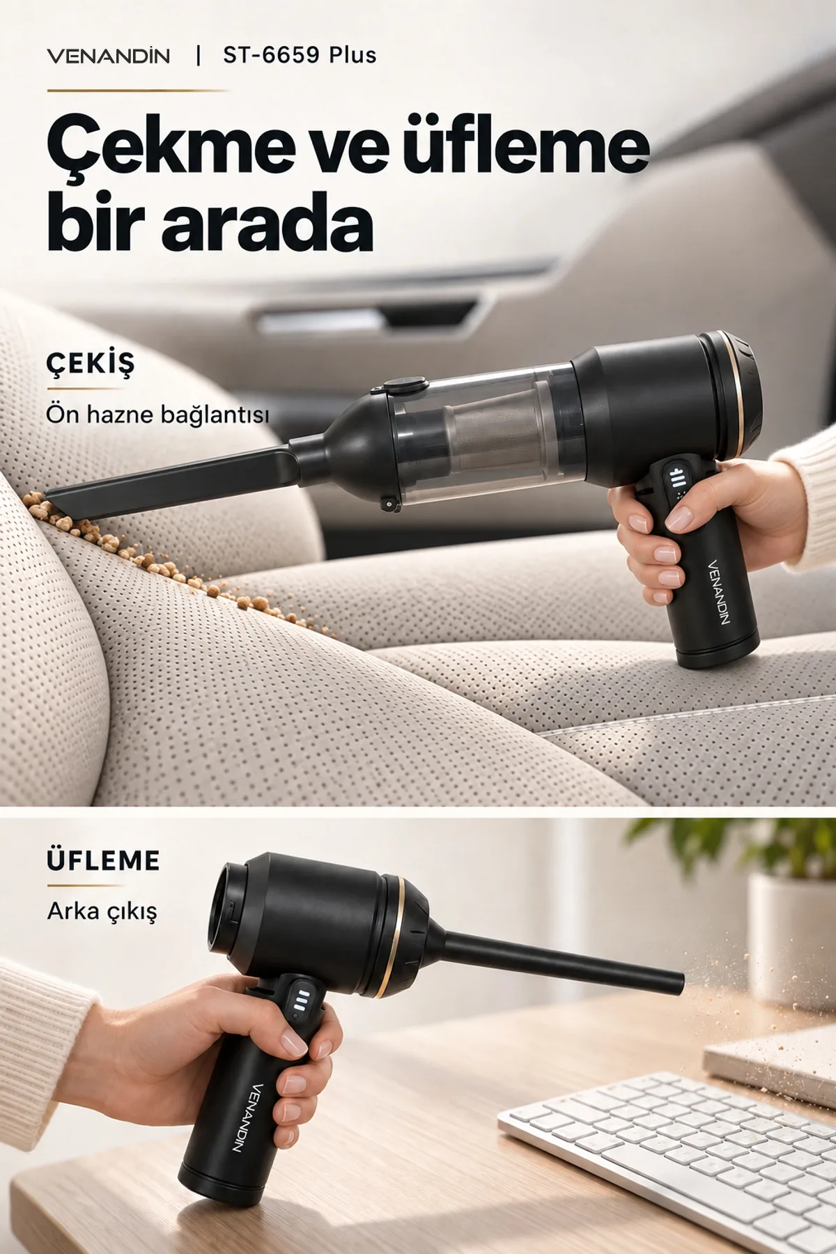 VENANDİN ST-6659 PLUS ARAÇ VAKUMLU SÜPÜRGE - Görsel 7