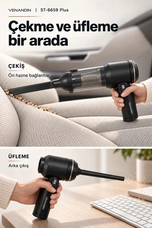 VENANDİN ST-6659 PLUS ARAÇ VAKUMLU SÜPÜRGE - Görsel 7
