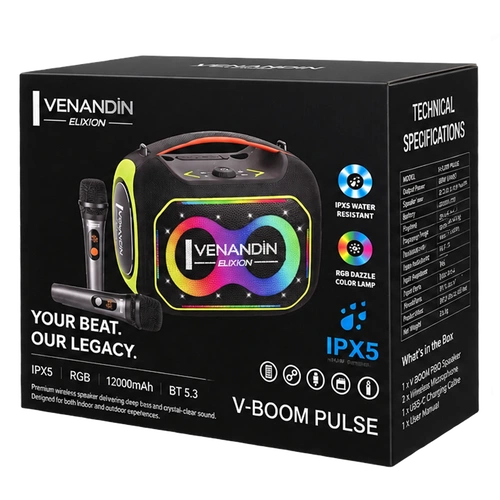 VENANDİN V-BOOM PULSE HOPARLÖR - Görsel 4