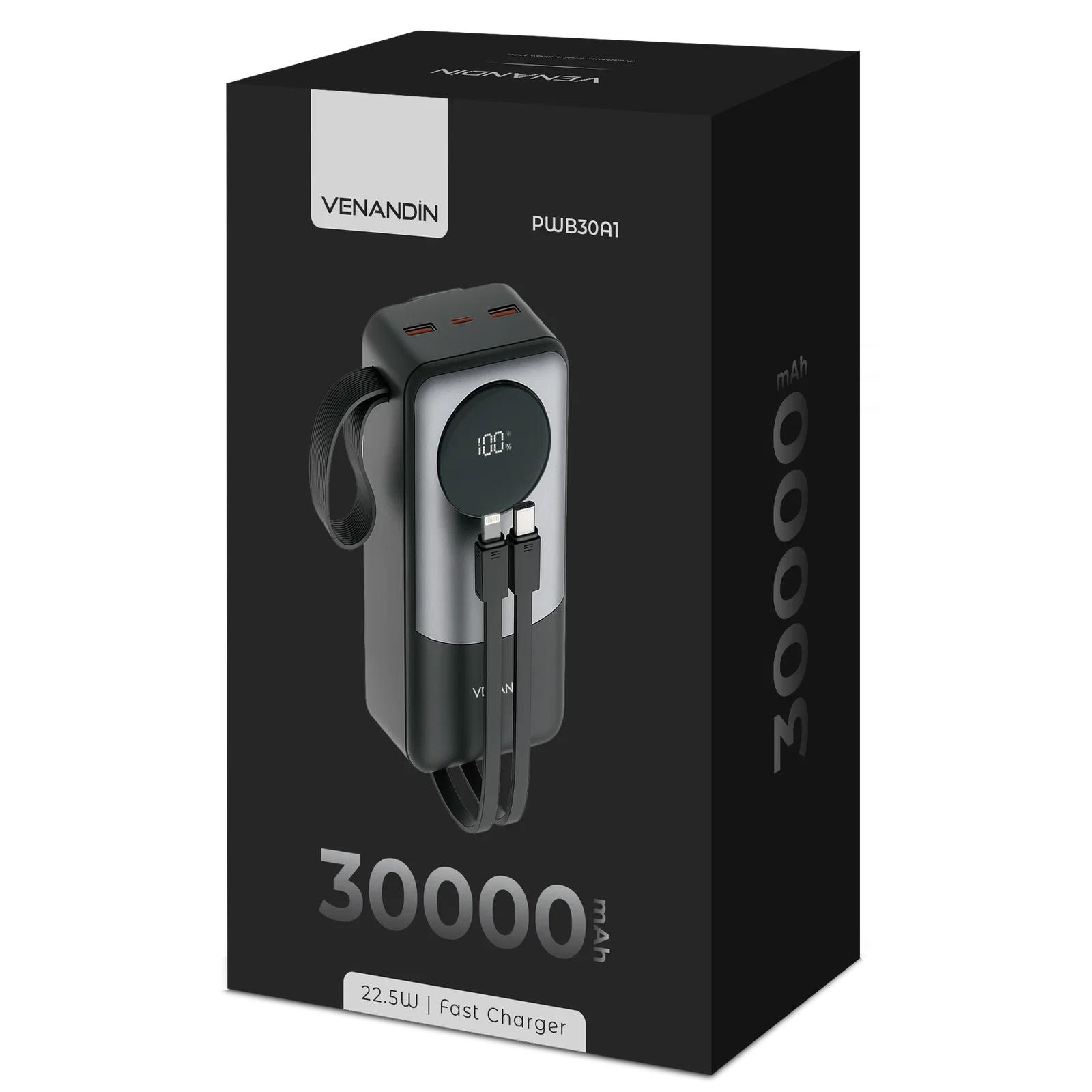 VENANDİN PWB30A1 22,5W 30,000MAH POWERBANK - Görsel 5