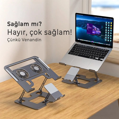 VENANDİN HLDCLDK-001 COOLDOCK LAPTOP-TELEFON TUTUCU - Görsel 3